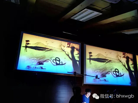 沙画表演